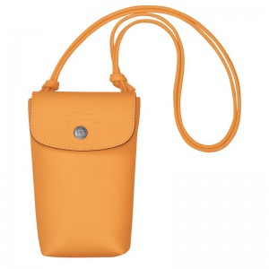 Apricot Orange Men's Longchamp Le Pliage Xtra with leather lace Phone Case | 02147-XAOG