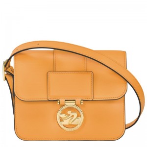 Apricot Orange Women's Longchamp Box-Trot S Crossbody Bags | 12583-BUHF