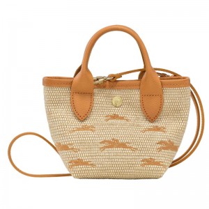 Apricot Orange Women's Longchamp Le Panier Pliage XS Basket Bag | 65739-SBMX