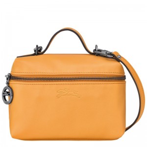 Apricot Orange Women's Longchamp Le Pliage Xtra XS Vanity Crossbody Bags | 34981-HYJA