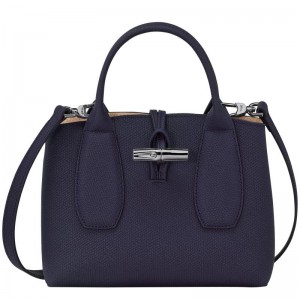 Bilberry Purple Women's Longchamp Roseau S Handbags | 10297-NLAF