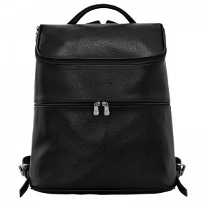 Black Men's Longchamp Le Foulonné Backpacks | 01978-BVRP