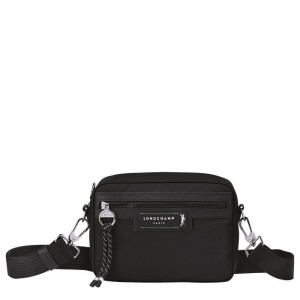 Black Men's Longchamp Le Pliage Energy S Camera Bag | 61708-VEDX