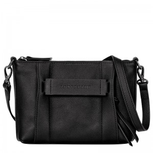 Black Women's Longchamp 3D S Crossbody Bags | 90261-RDCW