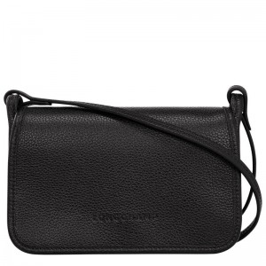 Black Women's Longchamp Le Foulonné XS Clutch Purse | 37598-QSKV