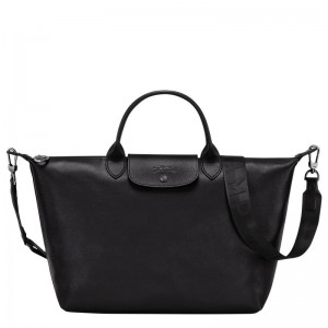 Black Women's Longchamp Le Pliage Xtra L Handbags | 01673-FKVB