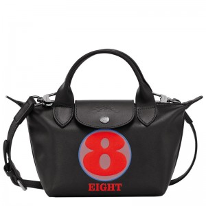 Black Women's Longchamp x Robert Indiana XS Handbags | 16297-IYJE