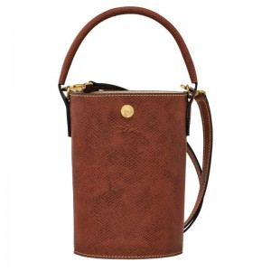 Brown Women's Longchamp Épure XS Crossbody Bags | 30796-VEMB