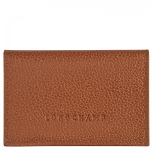 Caramel Brown Women's Longchamp Le Foulonné Cardholders | 10987-WQMV