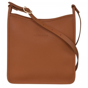 Caramel Brown Women's Longchamp Le Foulonné M Crossbody Bags | 76920-EULX