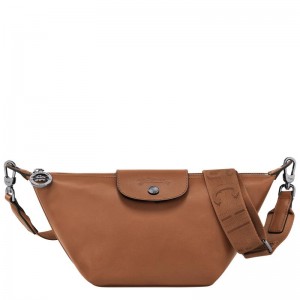 Cognac Brown Women's Longchamp Le Pliage Xtra XS Crossbody Bags | 60481-ONJV