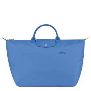 Cornflower Blue Women's Longchamp Le Pliage Green S Travel Bags | 84675-XFYG