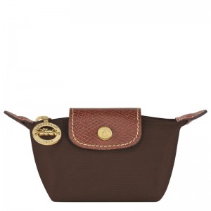 Ebony Brown Women's Longchamp Le Pliage Original Coin Purses | 05314-TSLF