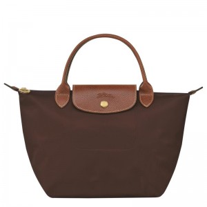 Ebony Brown Women's Longchamp Le Pliage Original S Handbags | 08596-YUGQ