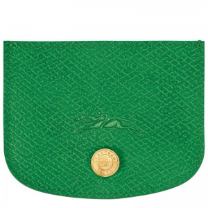 Green Women's Longchamp Épure Cardholders | 73142-AISK