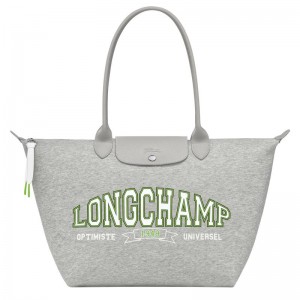 Grey Women's Longchamp Le Pliage Collection L Tote Bag | 62975-LMUW