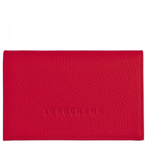 Love Red Men's Longchamp Le Foulonné Cardholders | 19304-AOKY