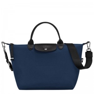 Navy Men's Longchamp Le Pliage Energy L Handbags | 73028-BQMI