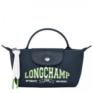 Navy Women's Longchamp Le Pliage Collection Pouches | 64907-ICZO