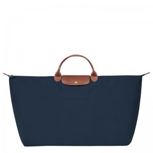 Navy Women's Longchamp Le Pliage Original M Travel Bags | 86914-EKNA