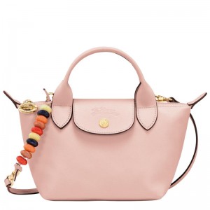 Nude Pink Women's Longchamp Le Pliage Xtra XS Handbags | 87495-EHVA