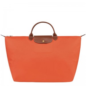 Orange Men's Longchamp Le Pliage Original S Travel Bags | 12568-LYIF