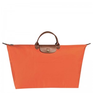 Orange Men's Longchamp Le Pliage Original M Travel Bags | 87291-MXPY