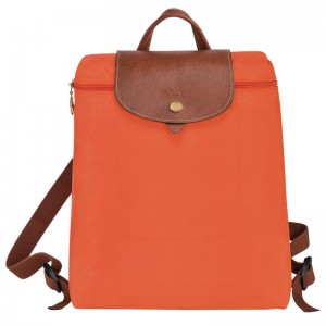 Orange Men's Longchamp Le Pliage Original M Backpacks | 07543-BLZH