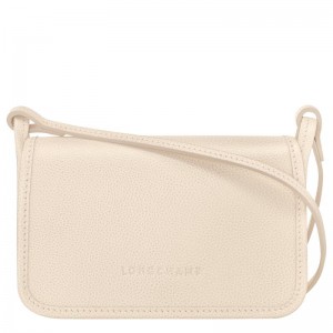 Paper White Women's Longchamp Le Foulonné XS Clutch Purse | 64279-XILG