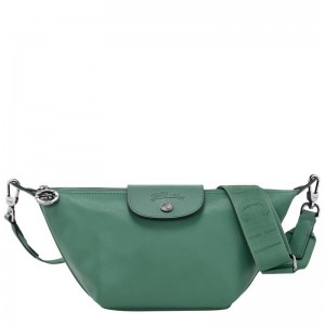 Sage Green Men's Longchamp Le Pliage Xtra XS Crossbody Bags | 02183-SZVM