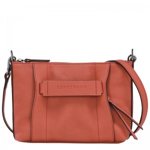 Sienna Red Women's Longchamp 3D S Crossbody Bags | 37024-JVIA