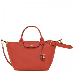 Sienna Red Women's Longchamp Le Pliage Xtra S Handbags | 29356-FAGN