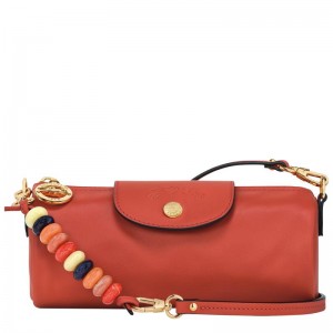 Sienna Red Women's Longchamp Le Pliage Xtra S Crossbody Bags | 57631-NTEK