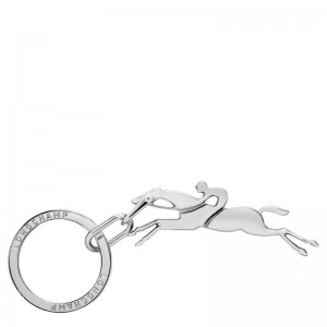 Silver Men's Longchamp Cavalier Key Rings | 18564-BDTK