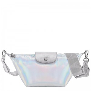 Silver Women's Longchamp Le Pliage Collection XS Crossbody Bags | 09234-MZSK