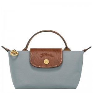 Steel Grey Women's Longchamp Le Pliage Original with handle Pouches | 01935-UOWB