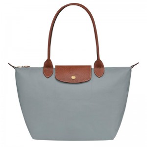 Steel Grey Women's Longchamp Le Pliage Original M Tote Bag | 28419-IWHD