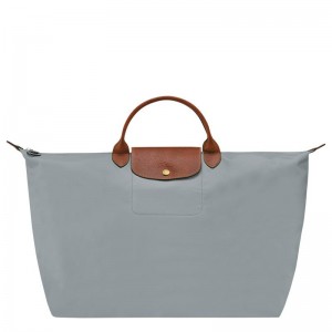 Steel Grey Women's Longchamp Le Pliage Original S Travel Bags | 37289-BCDU