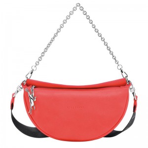 Strawberry Red Women's Longchamp Smile S Crossbody Bags | 04783-WBIU