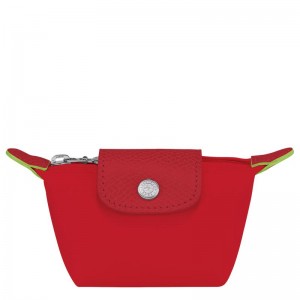 Tomato Red Men's Longchamp Le Pliage Green Coin Purses | 25183-OCMY