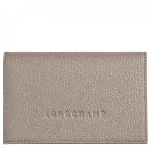 Turtledove Grey Men's Longchamp Le Foulonné Cardholders | 06184-MFXC