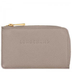 Turtledove Grey Men's Longchamp Le Foulonné Cardholders | 08946-OSRJ