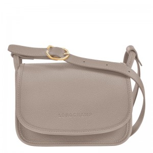 Turtledove Grey Women's Longchamp Le Foulonné S Crossbody Bags | 97802-MUFY