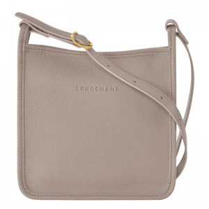 Turtledove Grey Women's Longchamp Le Foulonné S Crossbody Bags | 05439-JCFB