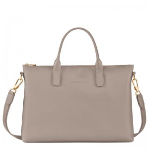 Turtledove Grey Women's Longchamp Le Foulonné S Briefcase | 85943-YHCM