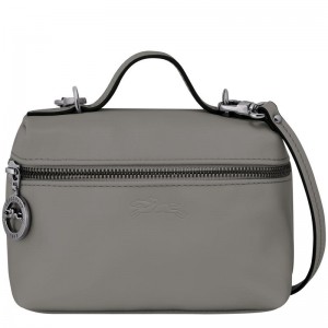 Turtledove Grey Women's Longchamp Le Pliage Xtra XS Vanity Crossbody Bags | 38167-AOGW