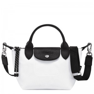 White Men's Longchamp Le Pliage Energy XS Handbags | 28691-JXRK