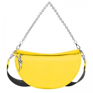 Yellow Women's Longchamp Smile S Crossbody Bags | 26957-OHJN