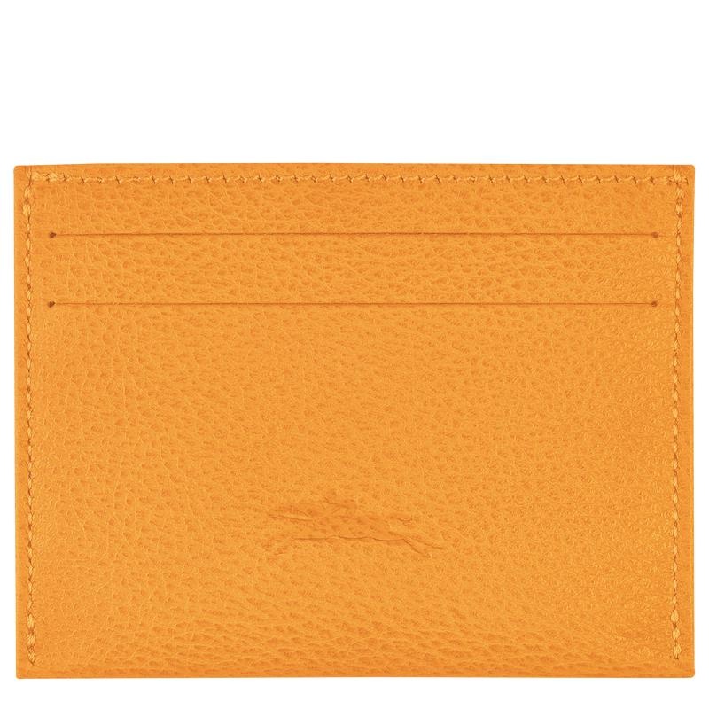 Apricot Orange Men's Longchamp Le Foulonné Cardholders | 79160-YKCA