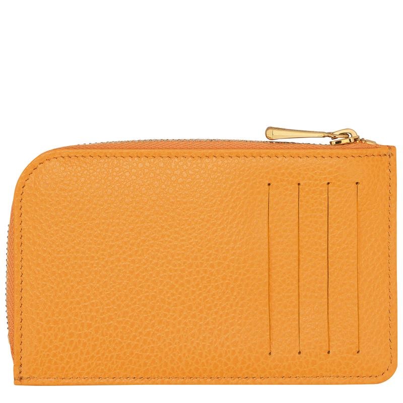 Apricot Orange Men's Longchamp Le Foulonné Cardholders | 42935-QCIW